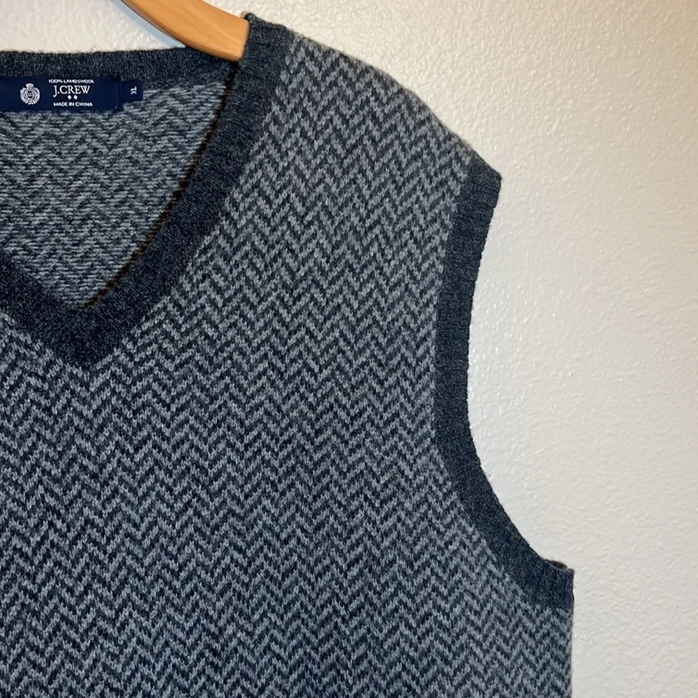 J. Crew Grey Lambswool Vest